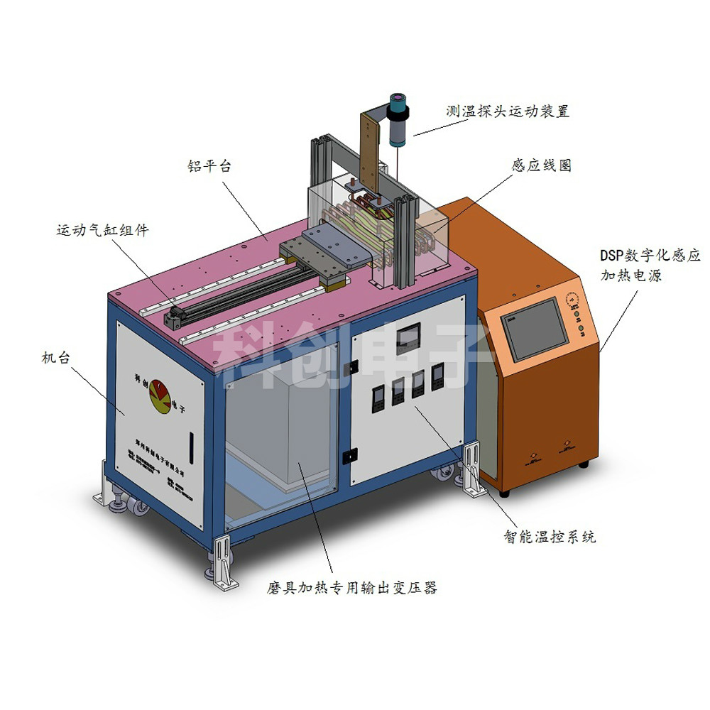 多點測溫模具感應預熱專用設備